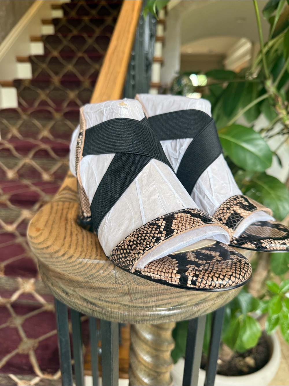 COLE HAAN ANISTON snake print sandals brand new never worn 7.5